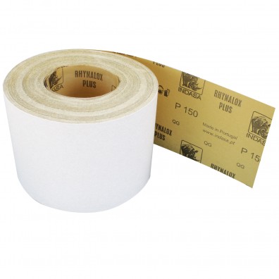 1 Rolle Schleifpapier Industrieware/weiß P150, 115mm, 16,6m