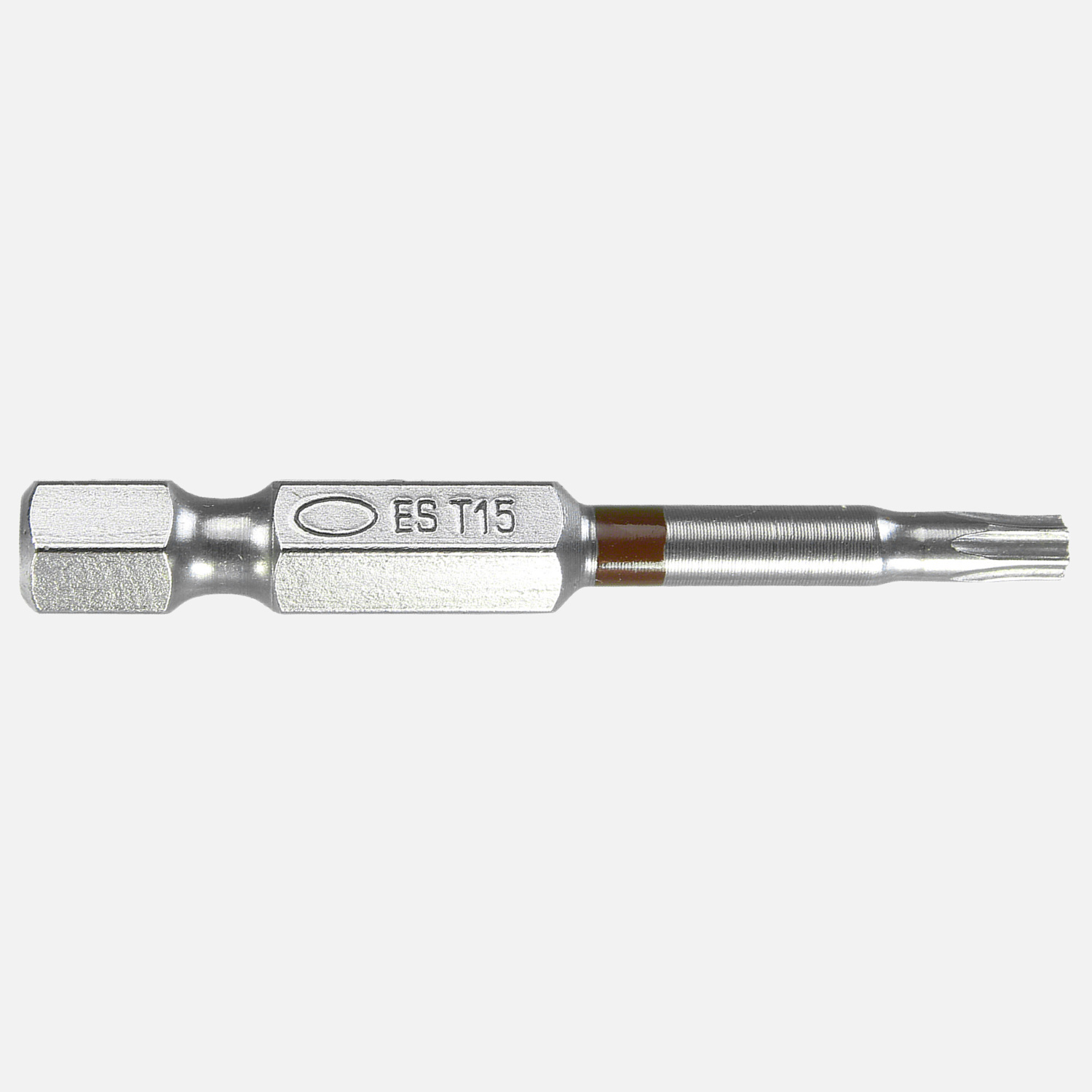 1 EuroTec Torx® Bit TX15, 1/4" Aufnahme, Länge 50mm, Edelstahl