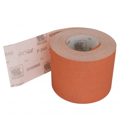 1 Rolle Schleifpapier P240, 115mm, 50m, rot