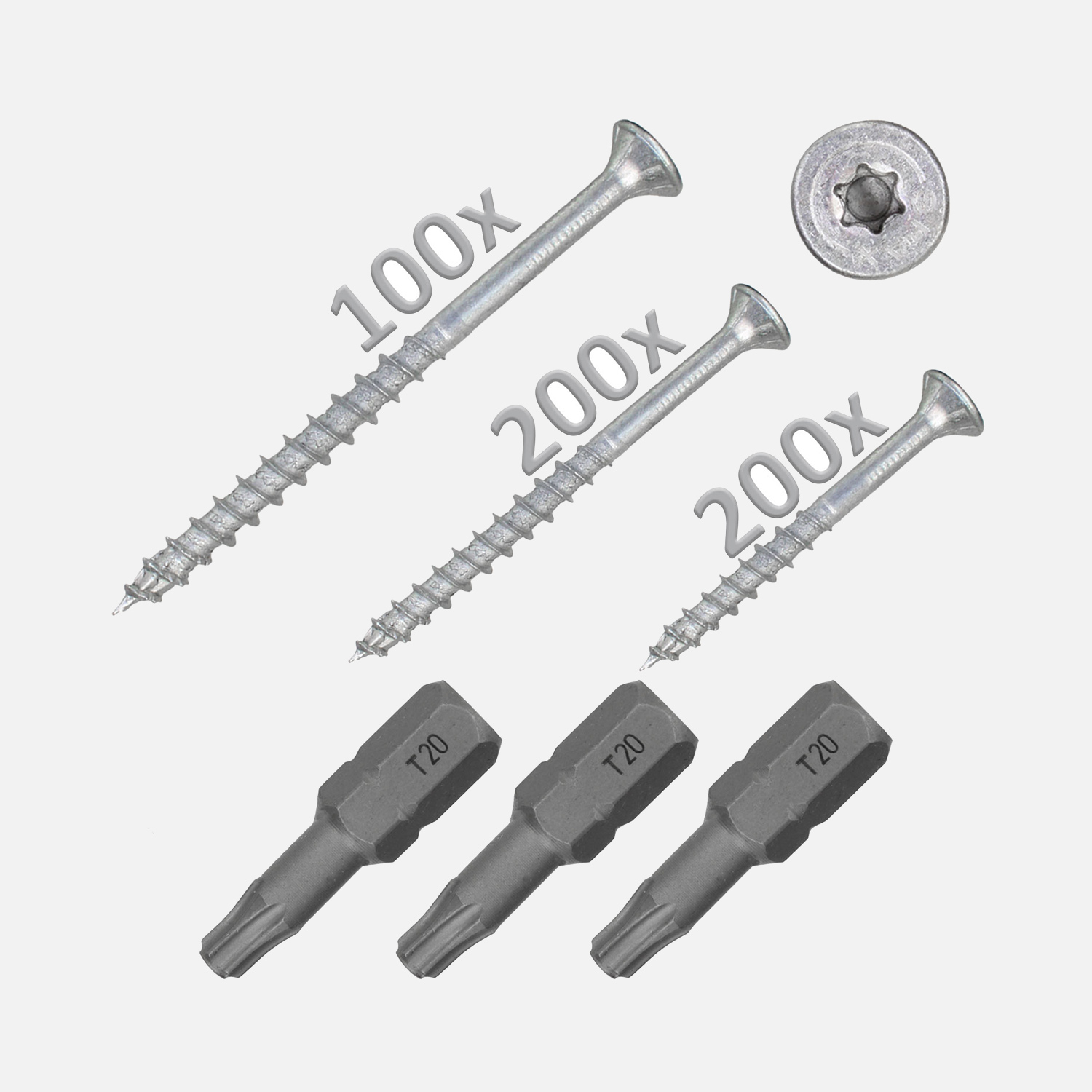 503 tlg. SPAX Universalschraubensortiment 4x30 - 5x70 mit T-Star Bits