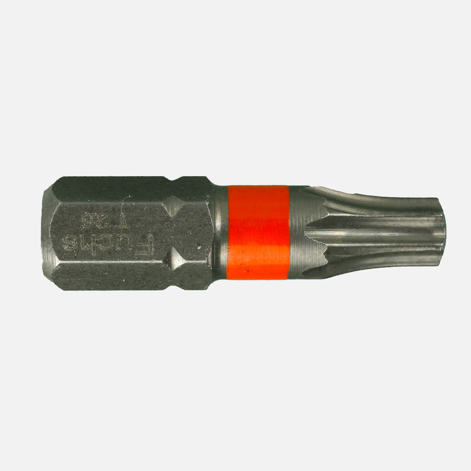 2 Torx Bits TX 25,Torsion,1/4 Zoll Aufnahme C 6,3, Länge 25mm, Farbring orange