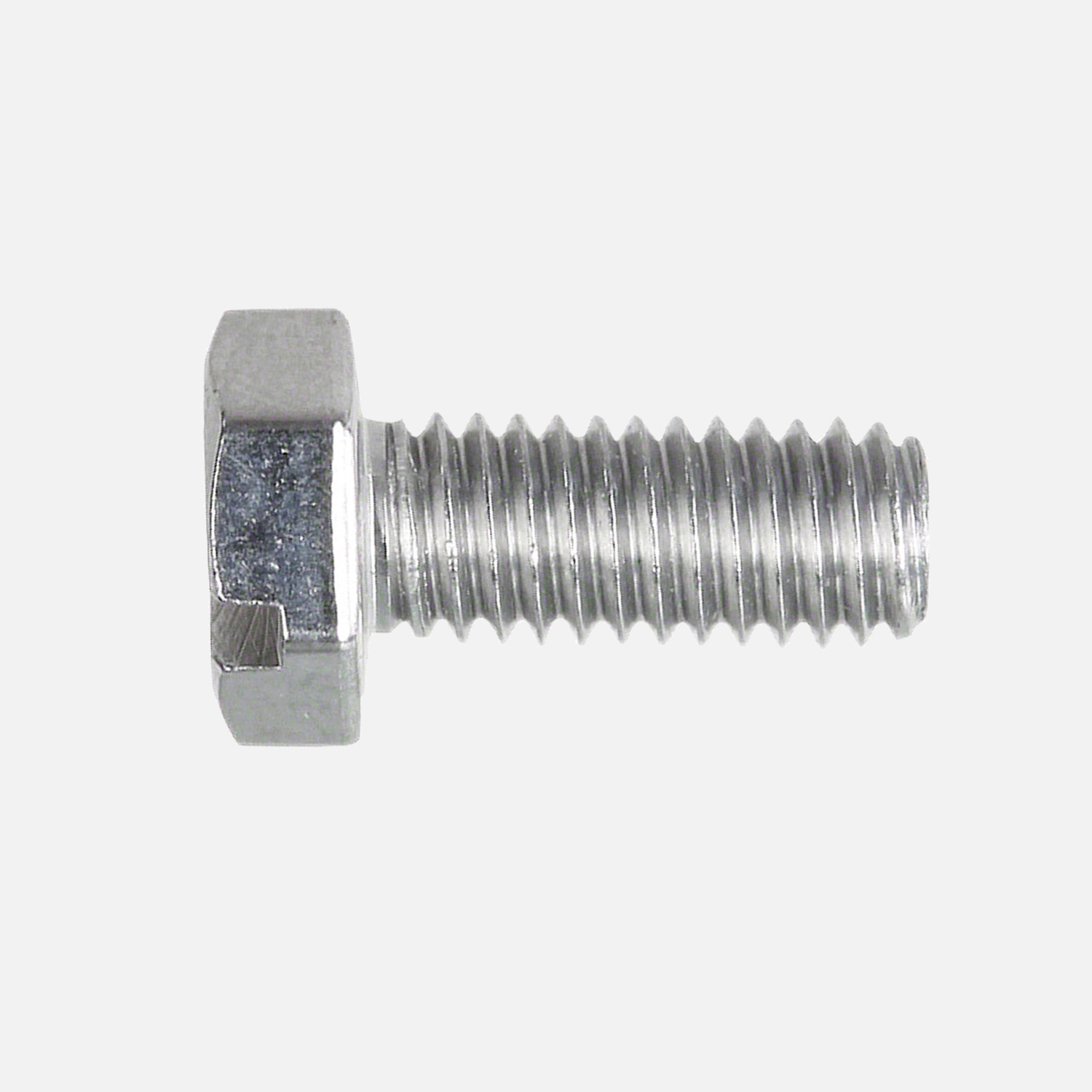 1 Sechskantschraube M6x14 mm - DIN 933 - Edelstahl A4 - mit Schlitz