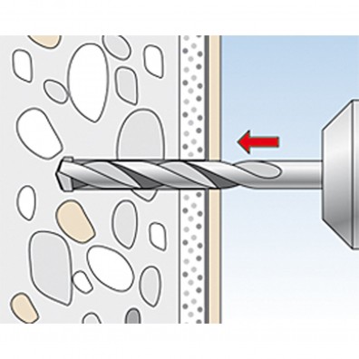 fischer Urinal Befestigungssatz Montagegrafik 1