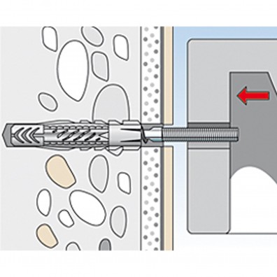 fischer Urinal Befestigungssatz Montagegrafik 4