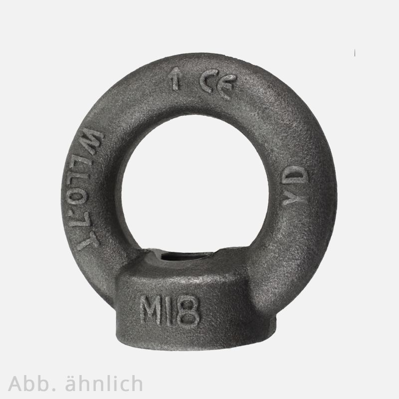 25 Ringmuttern DIN 582 C15E M8 , blank | M8 | 25 Stück | 21811 08